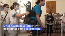 Aux Invalides, des militaires et civils blessés peuvent remarcher à l'aide d'un exosquelette
