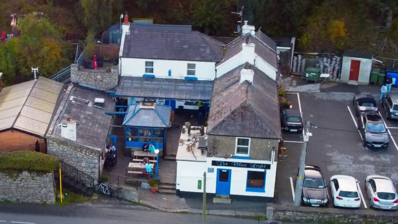 Flying a Drone - The Blue Light Pub, Dublin/Eire