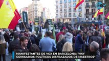 Manifestantes de Vox en Barcelona: 