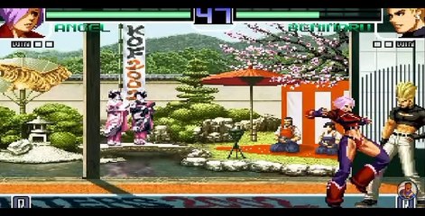 kof 2002 angel combo  gameplay