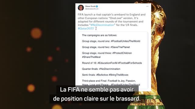 Qatar 2022 - L’Allemagne prête à défier la FIFA sur la question du brassard arc-en-ciel