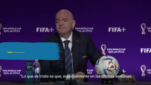 Infantino critica la hipocresía de Occidente respecto a Qatar