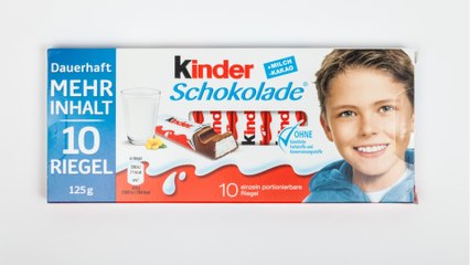 Wer ist das Gesicht auf der Kinder Schokolade?