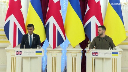 Риши Сунак посетил Киев и пообещал Украине поддержку