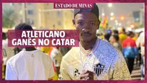 Catar: ganês monta coleção de camisas do Atlético e exibe Manto da Massa
