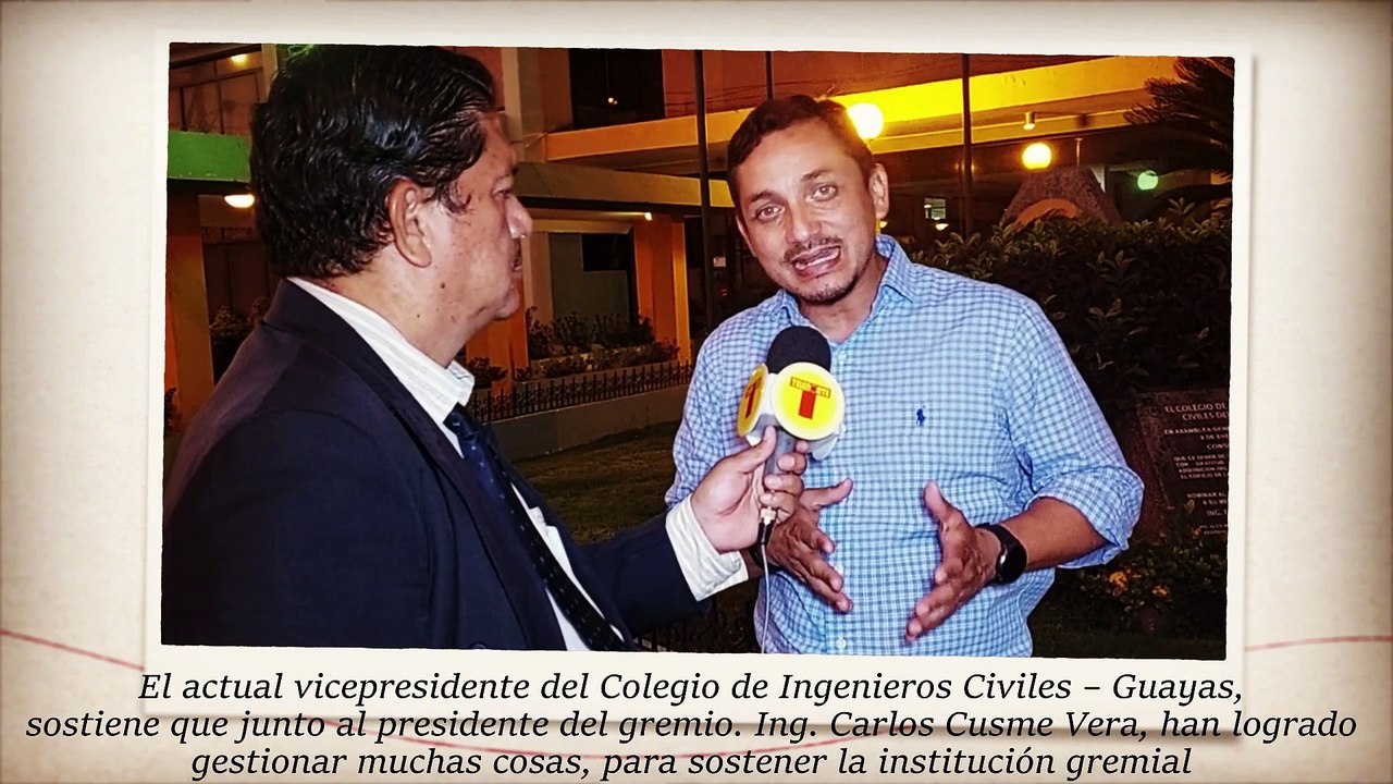 GUILLERMO PACHECO SOSTIENE QUE TIENE UN PLAN DE UNIDAD Y DE PROGRESO PARA EL GREMIO DE LOS INGENIEROS CIVILES