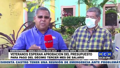 Veteranos de guerra esperan aprobación del presupuesto para pago del décimo tercer mes