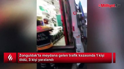 Zonguldak’ta feci kaza! 1 kişi hayatını kaybetti, 3 yaralı var
