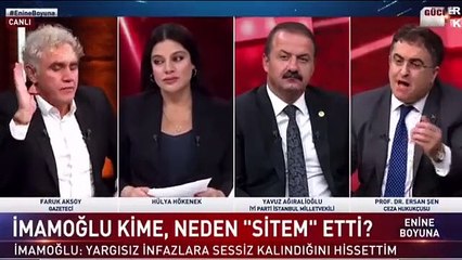 Ersan Şen: Sayın İmamoğlu’nun en büyük hatası metro, metro, metro, ben mi dedim yemeğe git diye