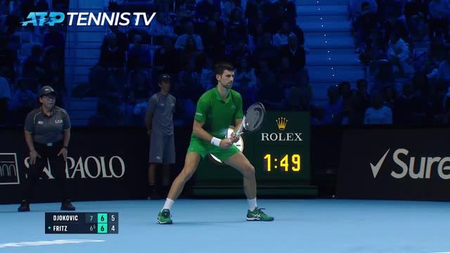 Djokovic close to matching ATP record with win over Fritz