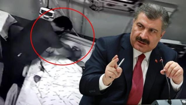 Felçli hastaya neler yapmışlar neler! Hastanedeki skandal görüntülere Bakan Koca da tepkisiz kalmadı, bakanlık harekete geçti