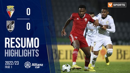 Highlights: Vilafranquense 0-0 Vitória SC (Taça da Liga 22/23 - Fase 3 - Jornada 1)