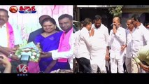 War Of Words Between TRS And BJP _ MLC Kavitha Vs MP Arvind _ V6 Teenmaar