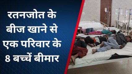 अमरपाटन:रतनजोत के बीज खाने से परिवार के 8 बच्चे हुए बीमार,पेट दर्द होने पर किया भर्ती