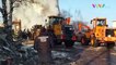 Bangunan Rusia Roboh, Ledakan Gas Muntahkan Kobaran Api