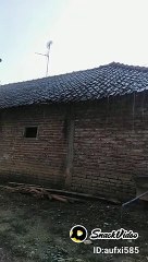 Hujan lebat di samping rumah