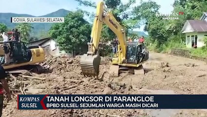 7 Orang Warga Gowa Dikabarkan Hilang Tertimbun Longsor