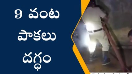 మెళియాపుట్టి: ఘోర అగ్ని ప్రమాదం... తొమ్మిది వంట పాకలు దగ్దం