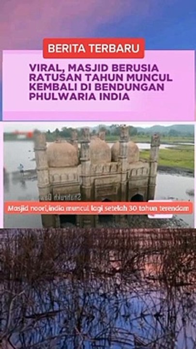 Masjid berusia ratusan tahun muncul kembali