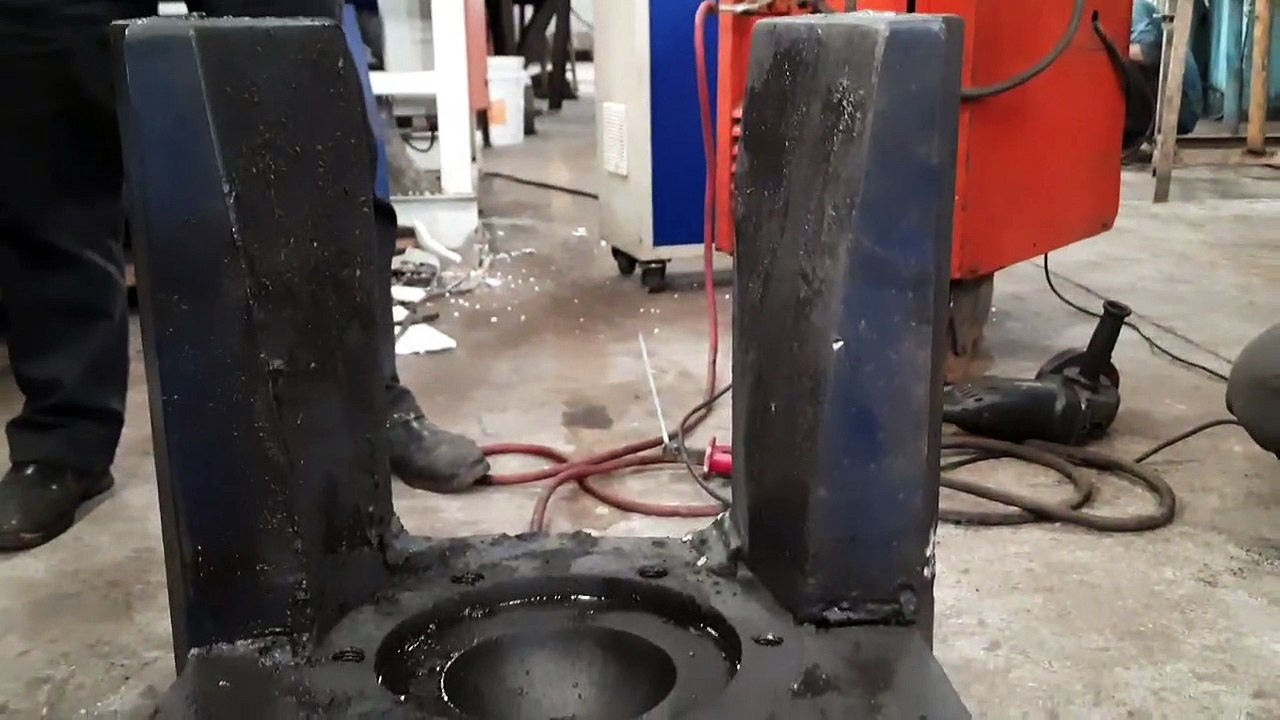 150 ton power press ram batta brocken repair