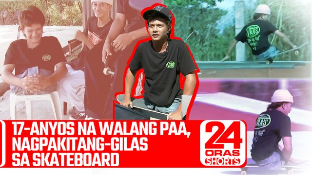 17-anyos na walang paa, nagpakitang-gilas sa skateboard | 24 Oras Shorts