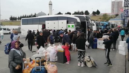 Ara tatil dönüşü otogardaki haraketlilik arttı