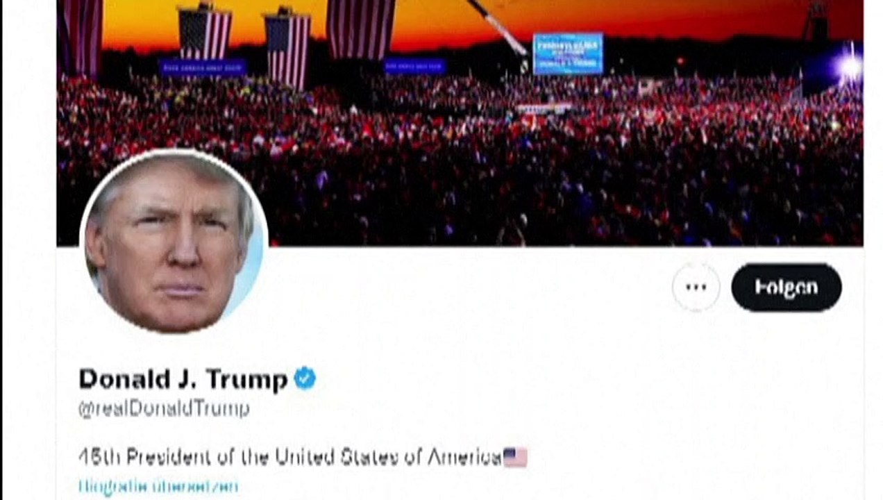 Trump darf wieder zu Twitter - will aber nicht