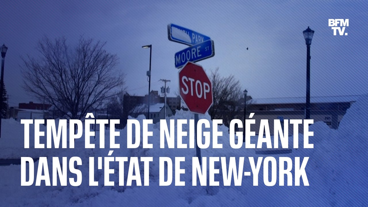 Tempête de neige géante dans l'État de New-York: deux mètres de neige en une nuit à Buffalo