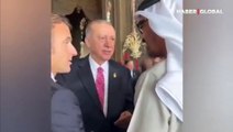 Cumhurbaşkanı Erdoğan ve Macron'un beden dili dikkat çekti