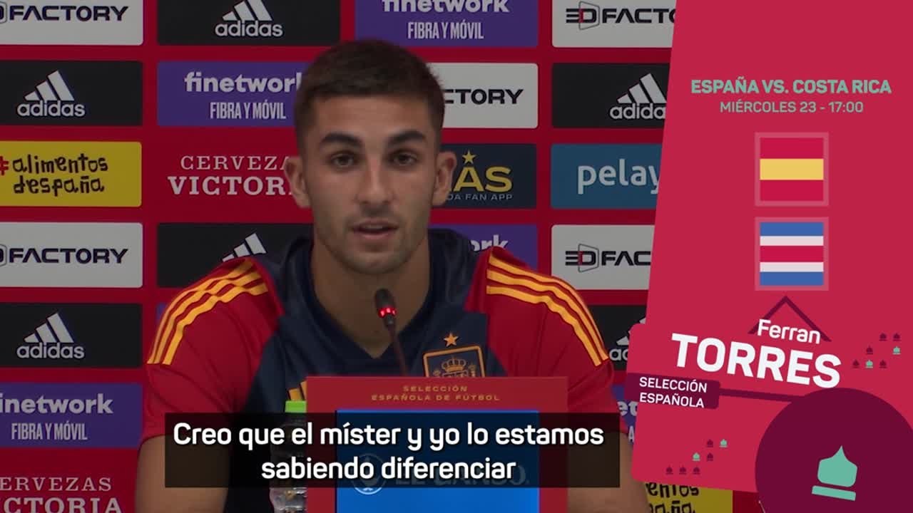Ferran Torres explica su relación particular con Luis Enrique