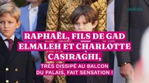 Raphaël, fils de Gad Elmaleh et Charlotte Casiraghi, très dissipé au balcon du palais, fait sensation !