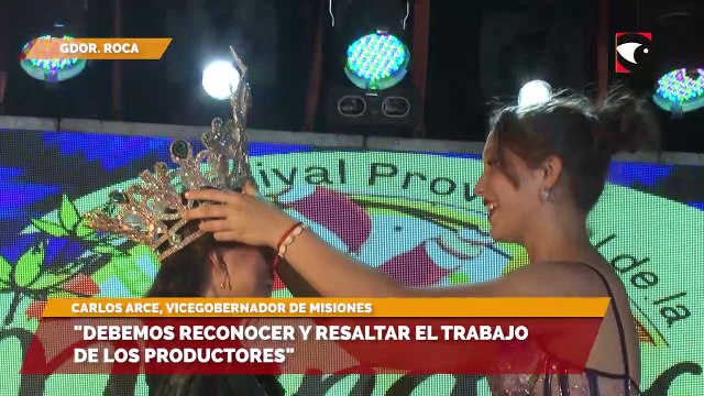 Debemos reconocer y resaltar el trabajo de los productores, Carlos Arce, Vicegobernador de Misiones .