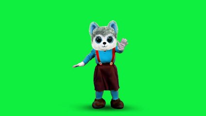 Free Green Screen Dancing Husky 001 HD