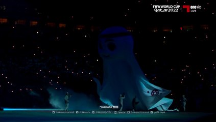 Dünya Kupası'nın maskotu böyle sahaya çıktı!