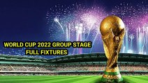 FIFA WORLD CUP 2022 GROUP SCHEDULE