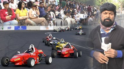 IRL Hyderabad దూసుకెళ్లిన రేసింగ్ పోటీలు.. ఆసక్తిగా తిలకించిన ఫాన్స్.. *Telangana | Telugu OneIndia