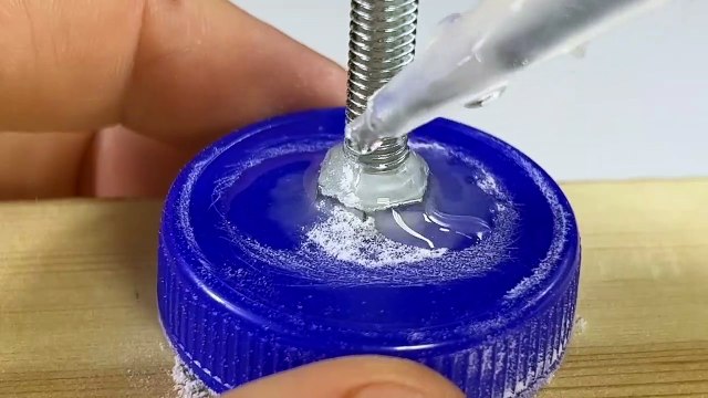 Super Glue and Baking soda !