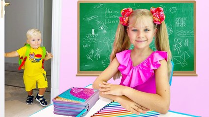 Diana and Roma at school Oliver A new student