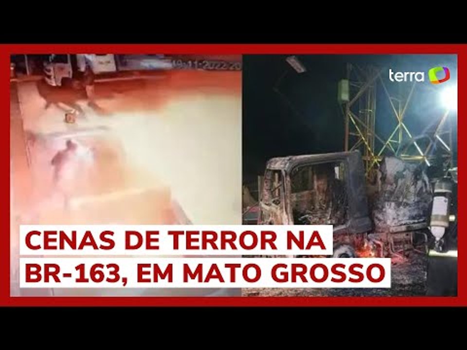 Base de concessionária é atacada e incendiada por grupo armado na BR-163, em Mato Grosso