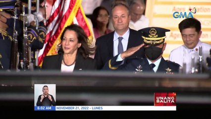 U.S. VP Kamala Harris, dumating sa Pilipinas kagabi | UB