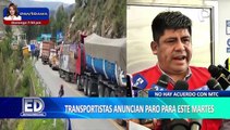 Paro de transportistas para el 22 de noviembre sigue en pie: MTC aún no llega a un acuerdo