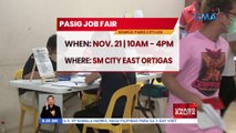 Pasig job fair (November 21, 2022) | UB