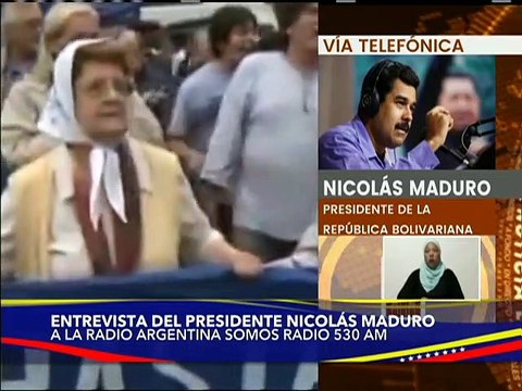 Pdte. Nicolás Maduro establece contacto telefónico con Somos Radio AM 530 de Buenos Aires, Argentina