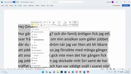 Ett mejl till en vän och berätta om ditt drömjobb - موضوع سويدي عن حصولك على العمل الذي تحلم به
