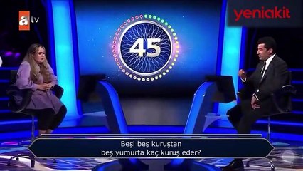 Beşi beş kuruştan beş yumurta kaç kuruş eder? Yanlış cevap verdi