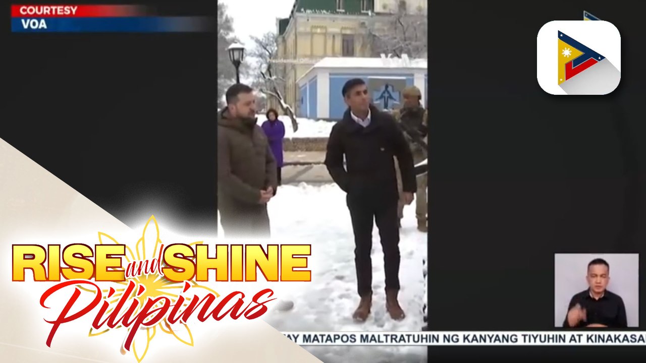 British Prime Minister Rishi Sunak, dumalaw sa Kyiv, Ukraine