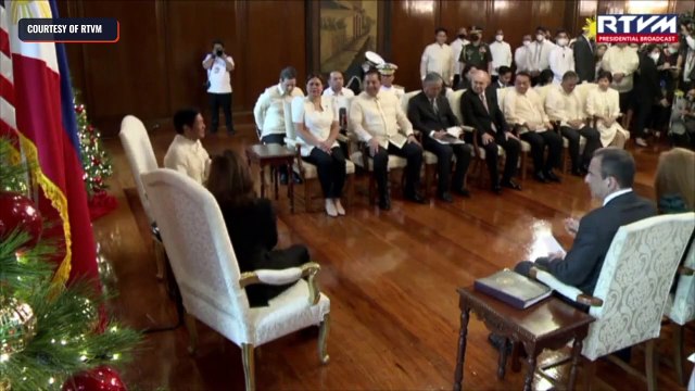 Marcos meets with US Vice President Kamala Harris