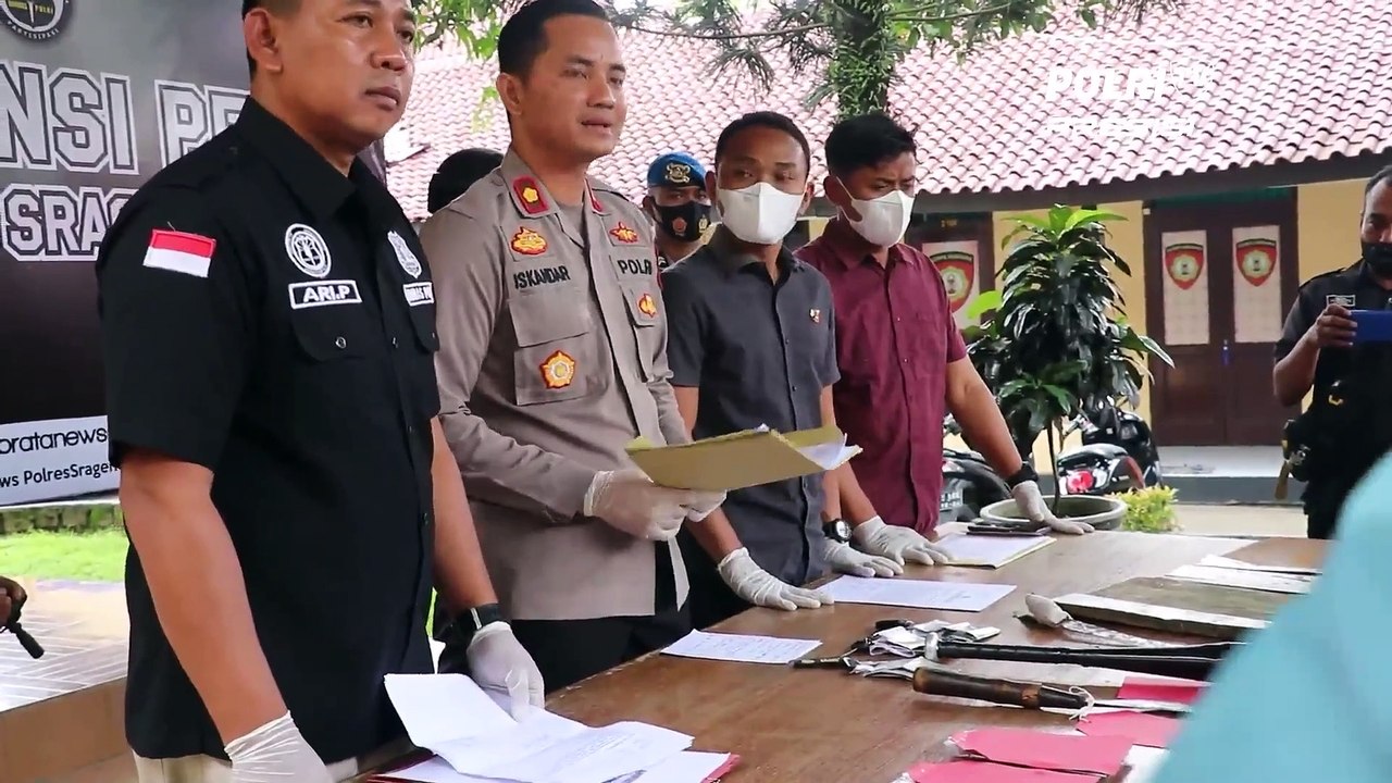 Tangkap 3 Pelaku Konvoi Bersenjata Tajam, Polres Sragen Gagalkan Wacana Perang Antar Geng Akhir Tahun