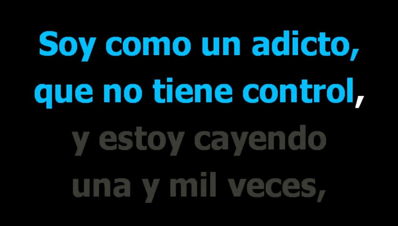 Adicto -  Enrique Iglesias  - Karaoke -  Letra