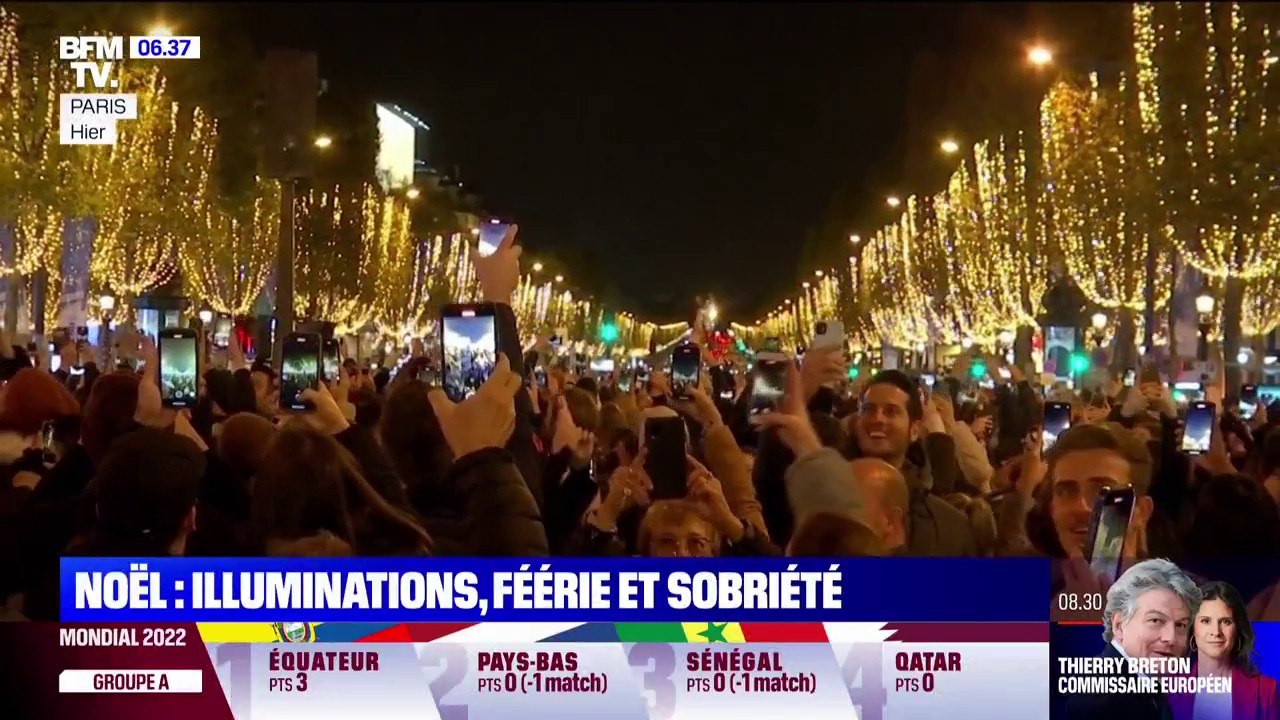 Illuminations de Noël: entre féérie et sobriété énergétique dans la capitale